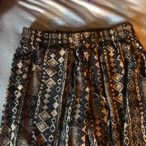 Black and Tan print dress jogger pants